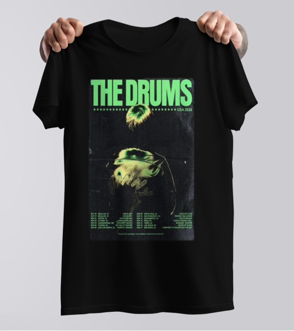 The Drums USA 2024 Tour Dates And Venues T-Shirt