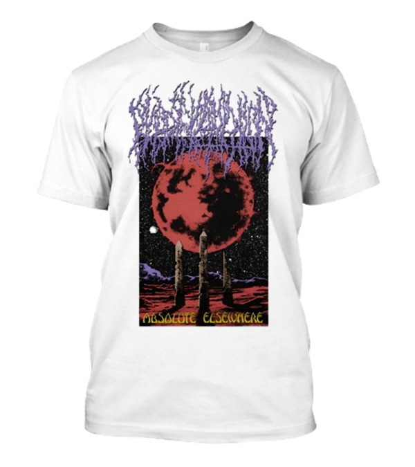Blood Incantation All Life Is Temporary 2024 Absolute Elsewhere Red Planet Monoliths T-Shirt