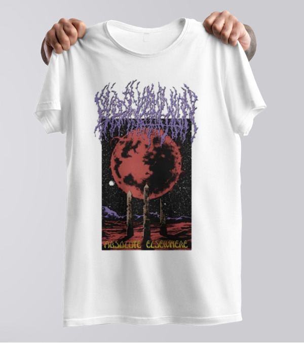 Blood Incantation All Life Is Temporary 2024 Absolute Elsewhere Red Planet Monoliths T-Shirt