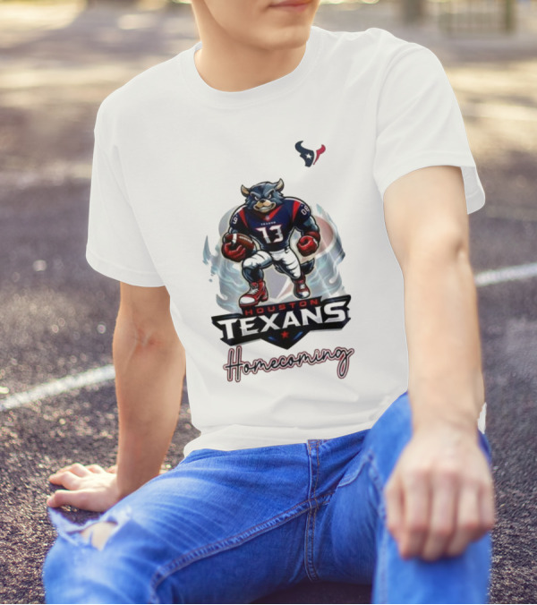 Houston Texans Mascot Homecoming Football Event T-Shirt