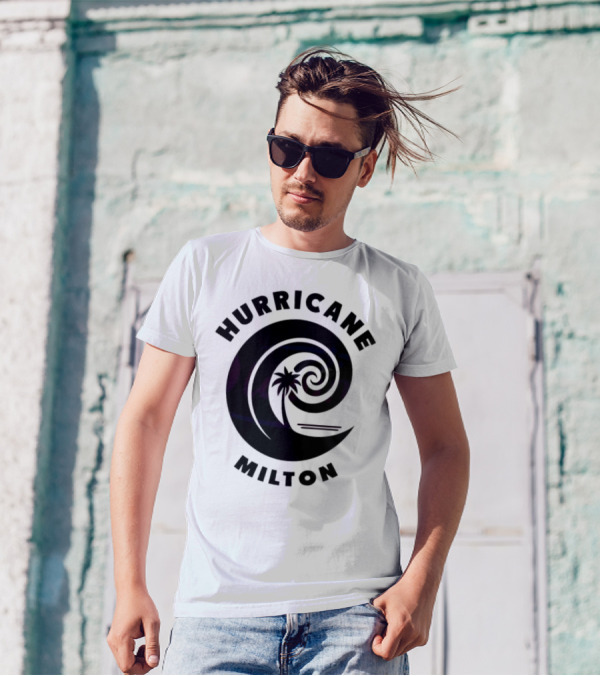 Hurricane Milton 2024 Season Wave And Palm T-Shirt