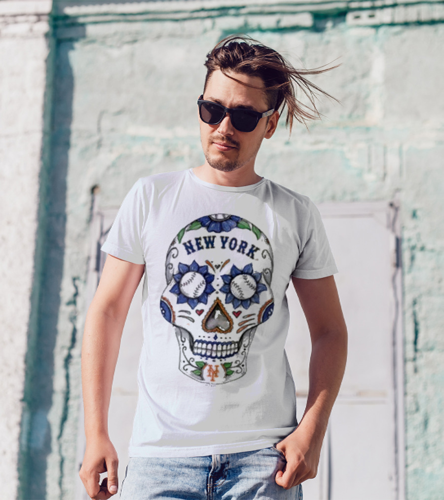 New York Mets Sugar Skull MLB T-Shirt