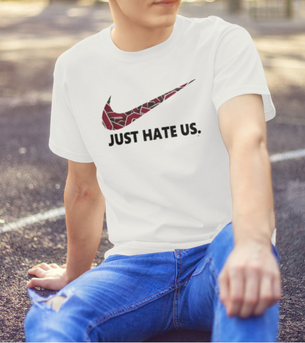 Oklahoma Sooners NCAA Just Hate Us Swoosh T-Shirt