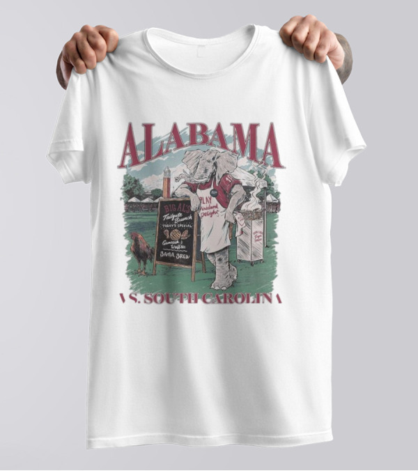 Alabama Crimson Tide Vs South Carolina October 12 2024 Big Al's Tailgate Saban Field Bryant T-Shirt