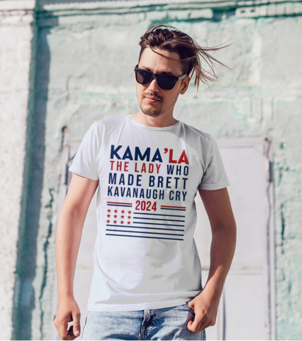 KAMA’LA THE LADY WHO MADE BRETT KAVANAUGH CRY 2024 WITH STARS AND STRIPES MOTIF T-Shirt