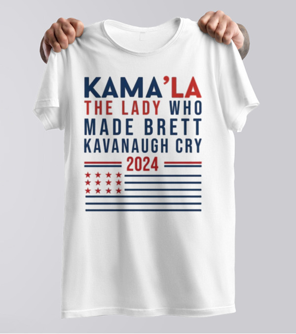KAMA’LA THE LADY WHO MADE BRETT KAVANAUGH CRY 2024 WITH STARS AND STRIPES MOTIF T-Shirt