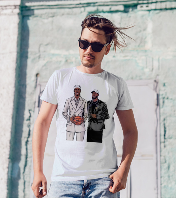 Alex And Olivier Sarr Brothers OKC Thunders Cartoon Wilson Basketball T-Shirt