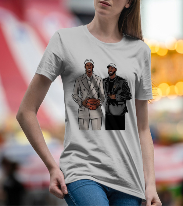 Alex And Olivier Sarr Brothers OKC Thunders Cartoon Wilson Basketball T-Shirt
