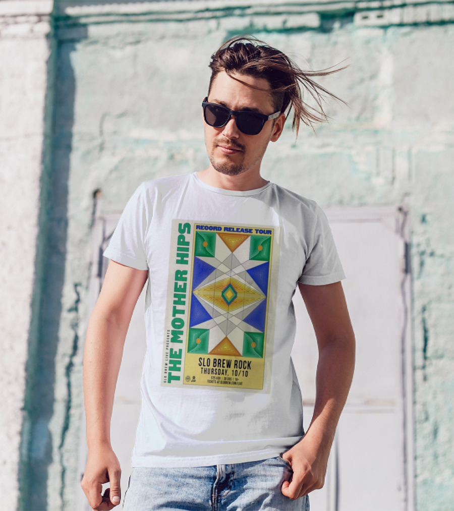 The Mother Hips Record Release Tour SLO Brew Rock San Luis Obispo 10/10 T-Shirt
