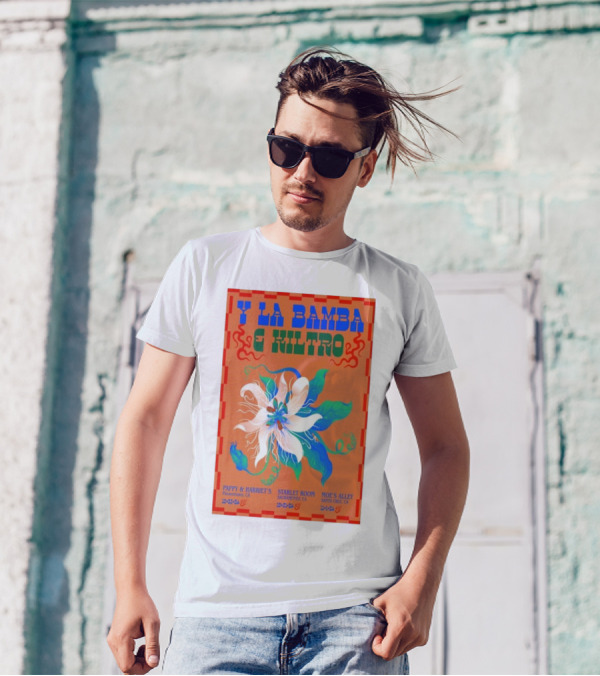 Y La Bamba And Kiltro 2024 Tour Pappy And Harriet's Starlet Room Moe's Alley T-Shirt