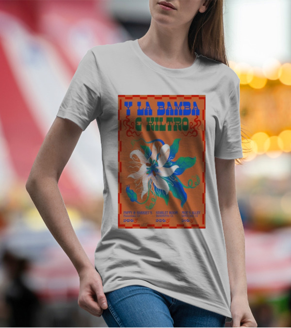 Y La Bamba And Kiltro 2024 Tour Pappy And Harriet's Starlet Room Moe's Alley T-Shirt