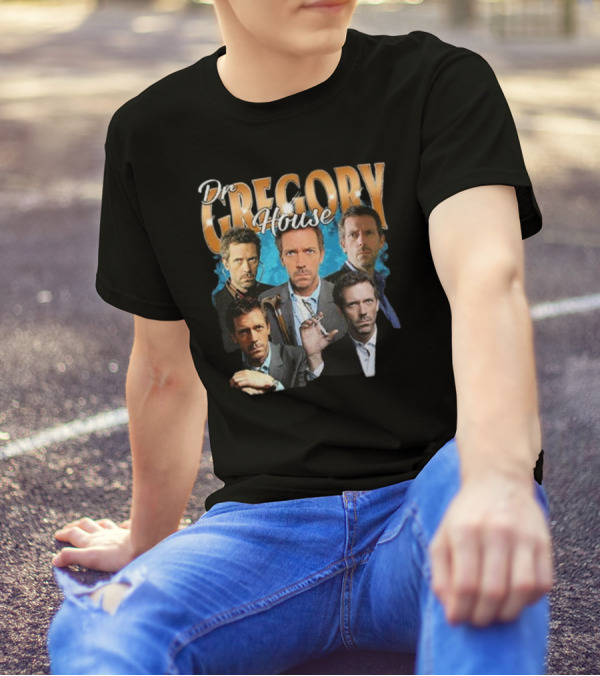 Dr Gregory House Hugh Laurie Collage T-Shirt