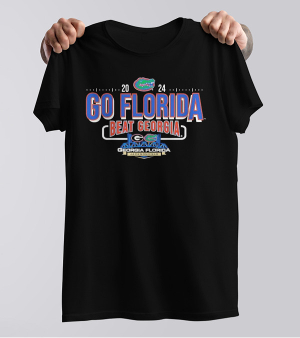 Florida Gators Vs Georgia Bulldogs Go Florida Beat Georgia 2024 Rivalry Jacksonville T-Shirt
