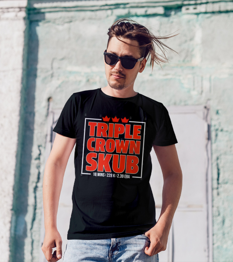 Triple Crown Skub Detroit Tigers Tarik Skubal 18 Wins 228K 2.39 ERA T-Shirt