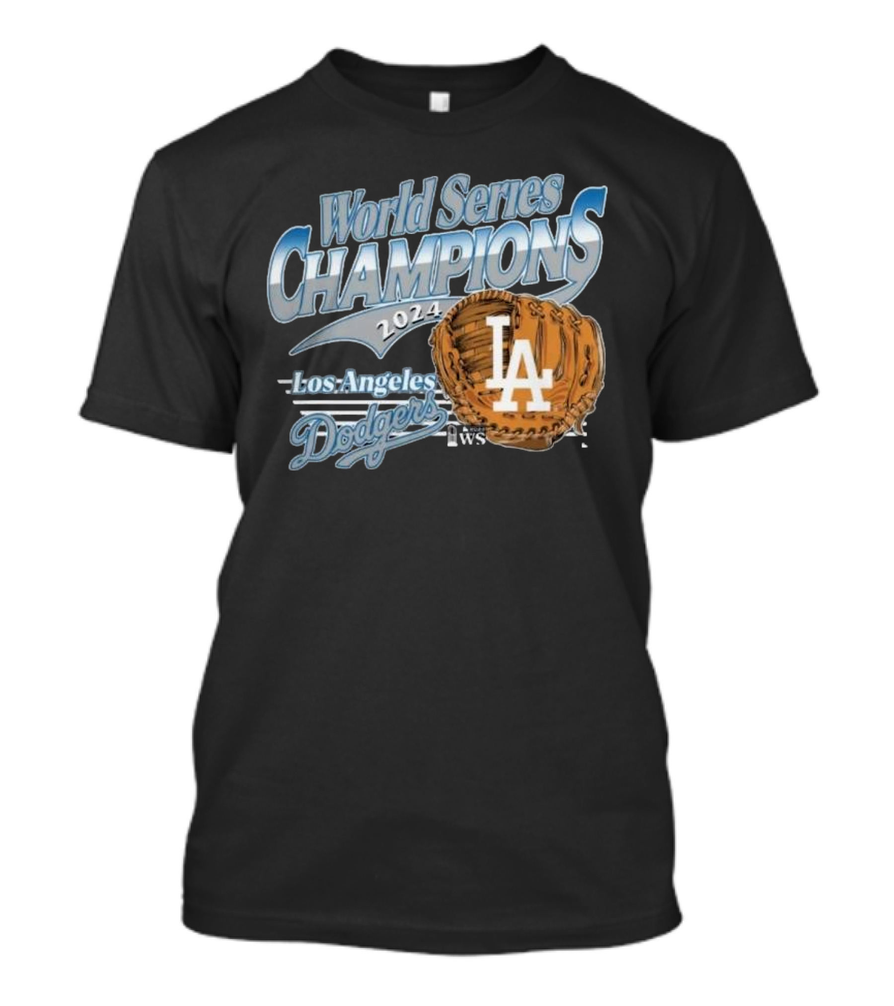Los Angeles Dodgers 2024 World Series Champions LA Glove Franklin T-Shirt
