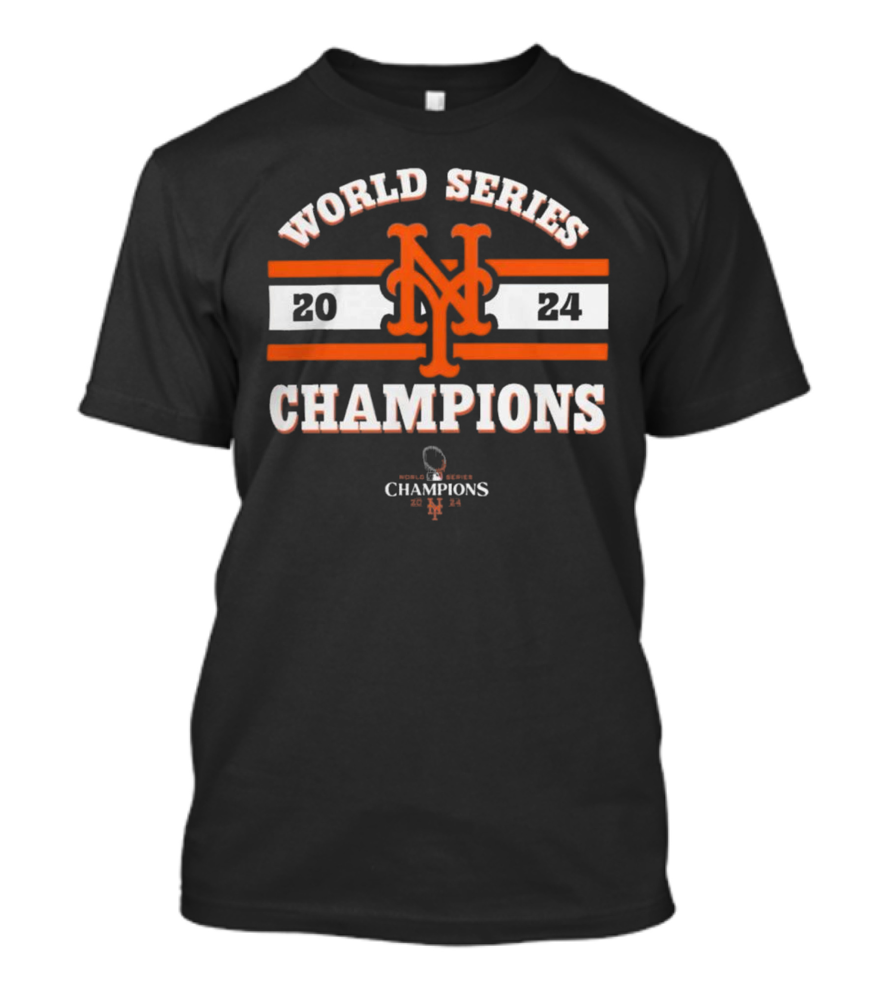New York Mets 2024 World Series Champions 2024 Mets Emblem T-Shirt