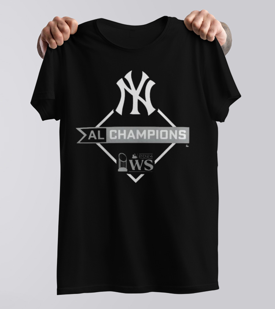 New York Yankees 2024 AL Champions WS Diamond T-Shirt