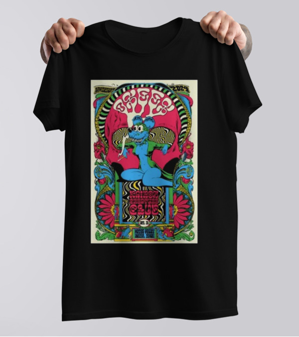 Osees Levitation 2024 Halloween Show In Austin TX Oct 31 Mohawk Bat Club T-Shirt
