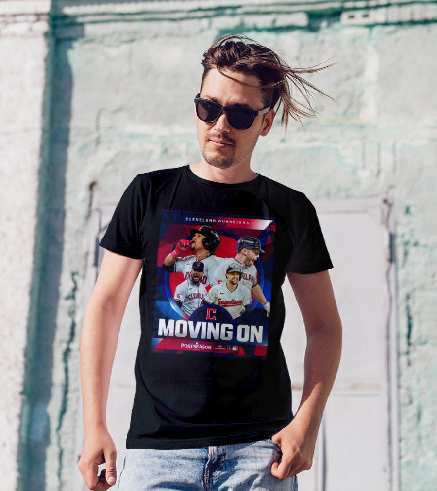 Cleveland Guardians Moving On 2024 Postseason Baseball T-Shirt