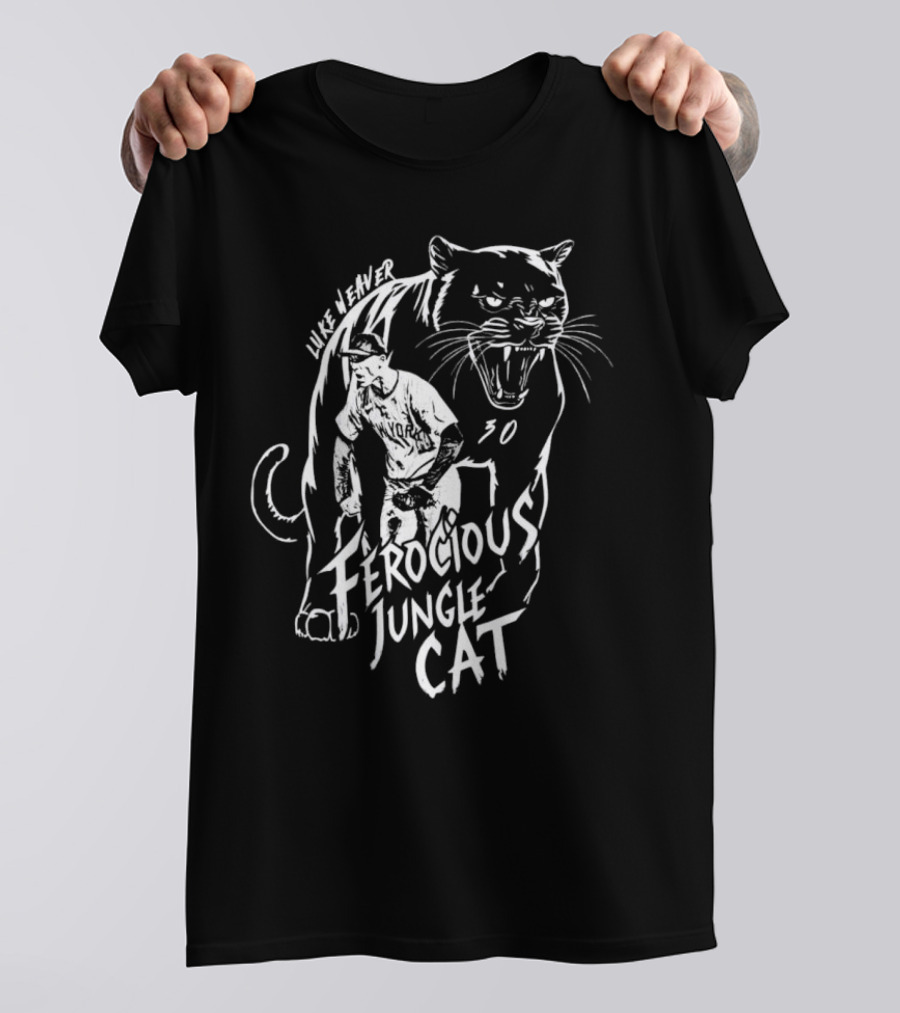 Luke Weaver Ferocious Jungle Cat 30 New York Yankees T-Shirt