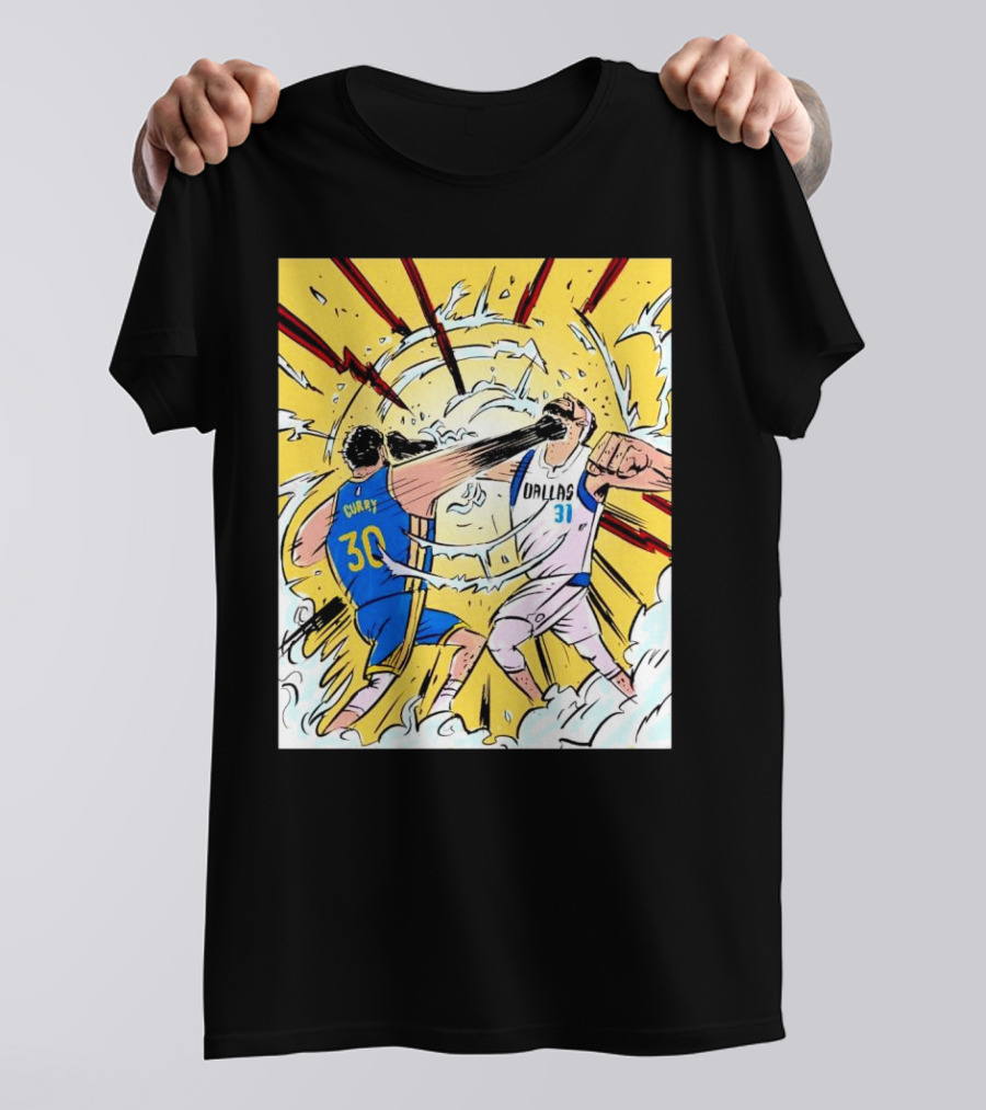 Curry Thompson One Piece Garp Kuzan Showdown T-Shirt