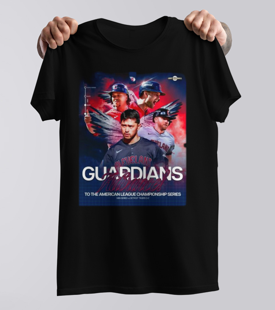 Guardians Advance To The American League Championship Series 2024 Victory Over Detroit Tigers T-Shirt