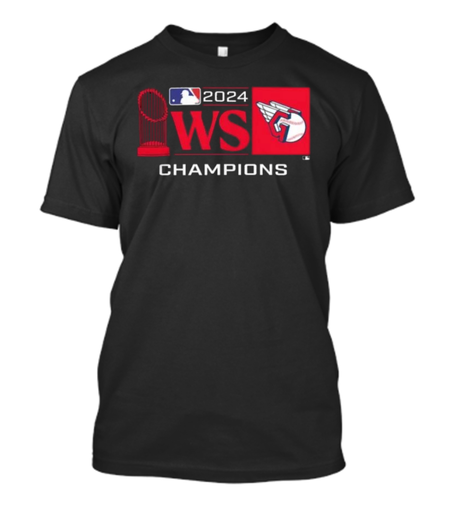 Cleveland Guardians 2024 WS Champions Trophy Lockup T-Shirt