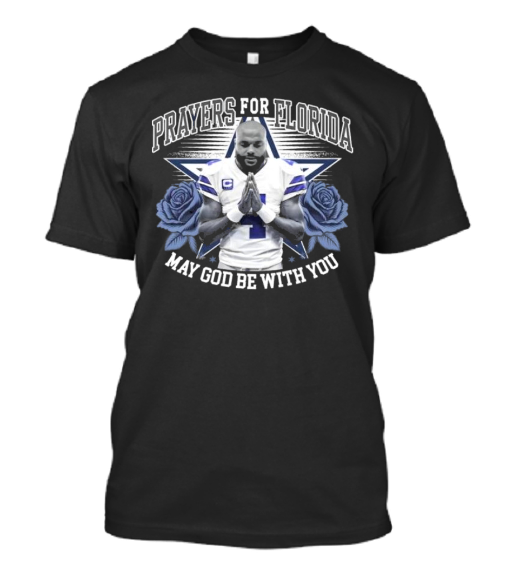 Prayers For Florida Dak Prescott May God Be With You T-Shirt
