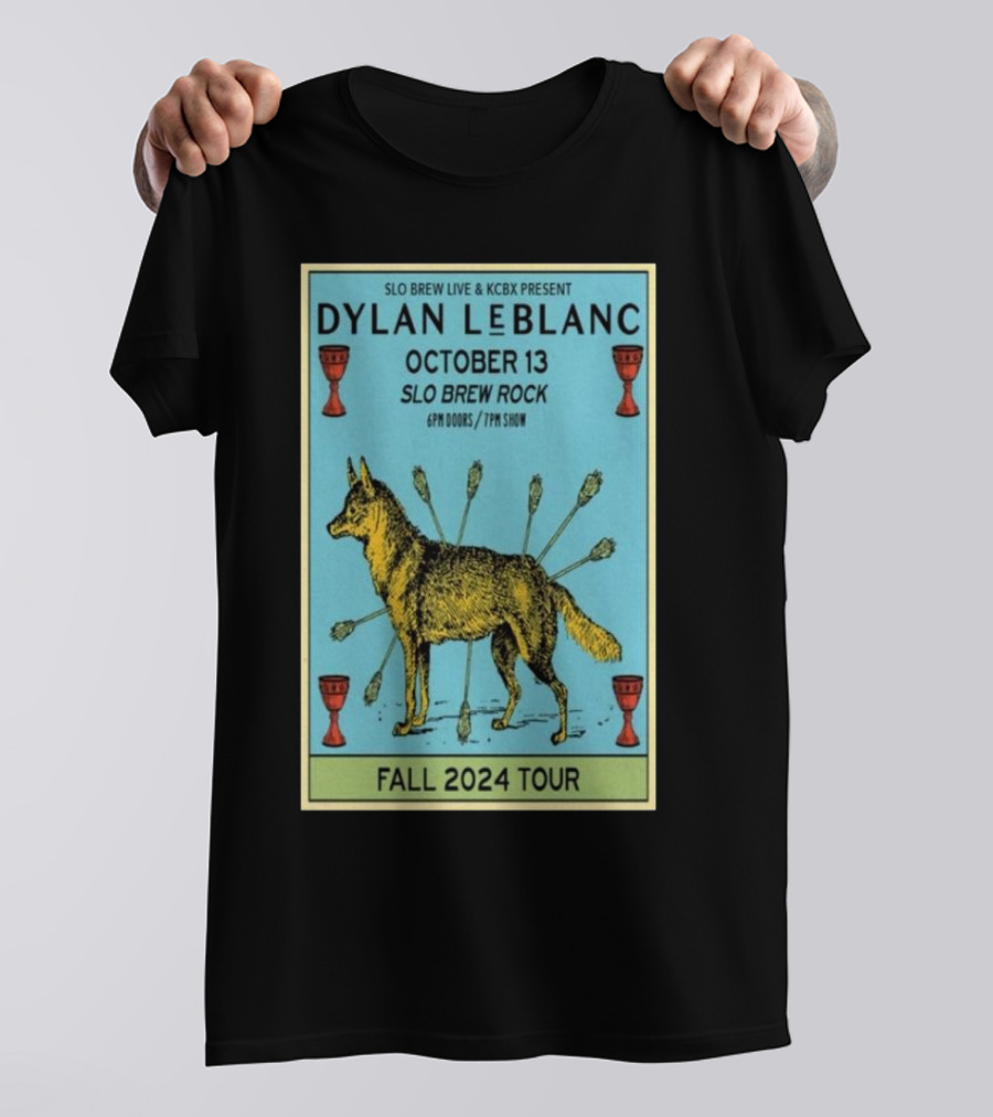 Dylan LeBlanc Fall 2024 Tour SLO Brew Rock San Luis Obispo CA October 13 T-Shirt