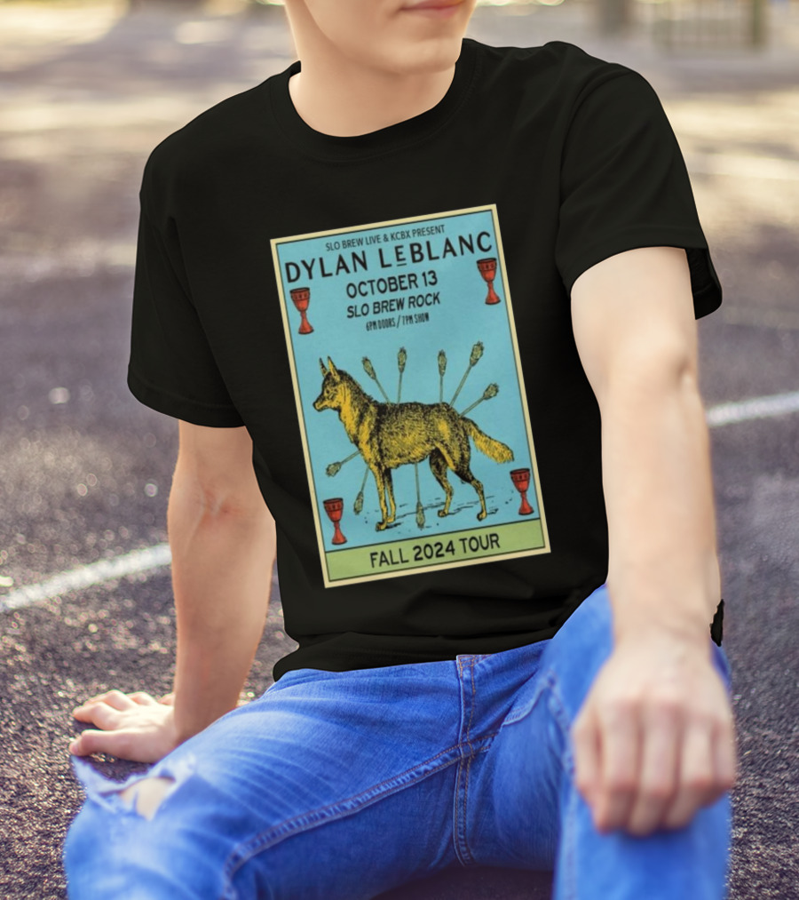 Dylan LeBlanc Fall 2024 Tour SLO Brew Rock San Luis Obispo CA October 13 T-Shirt