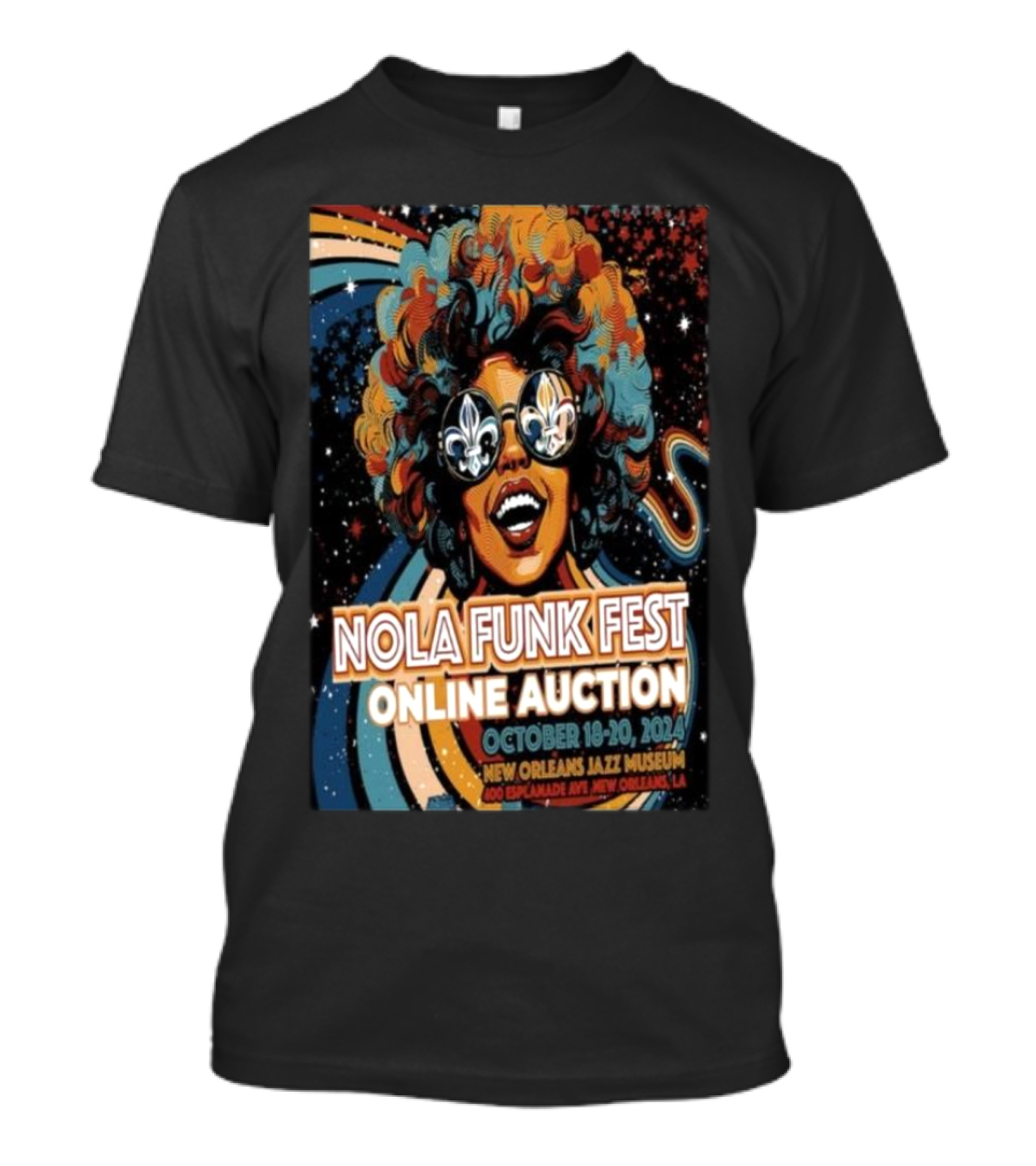 Nola Funk Fest Online Auction October 18-20 2024 New Orleans Jazz Museum T-Shirt