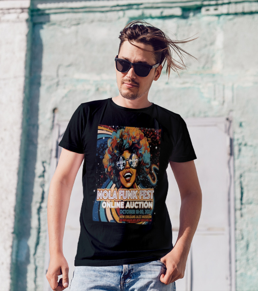 Nola Funk Fest Online Auction October 18-20 2024 New Orleans Jazz Museum T-Shirt