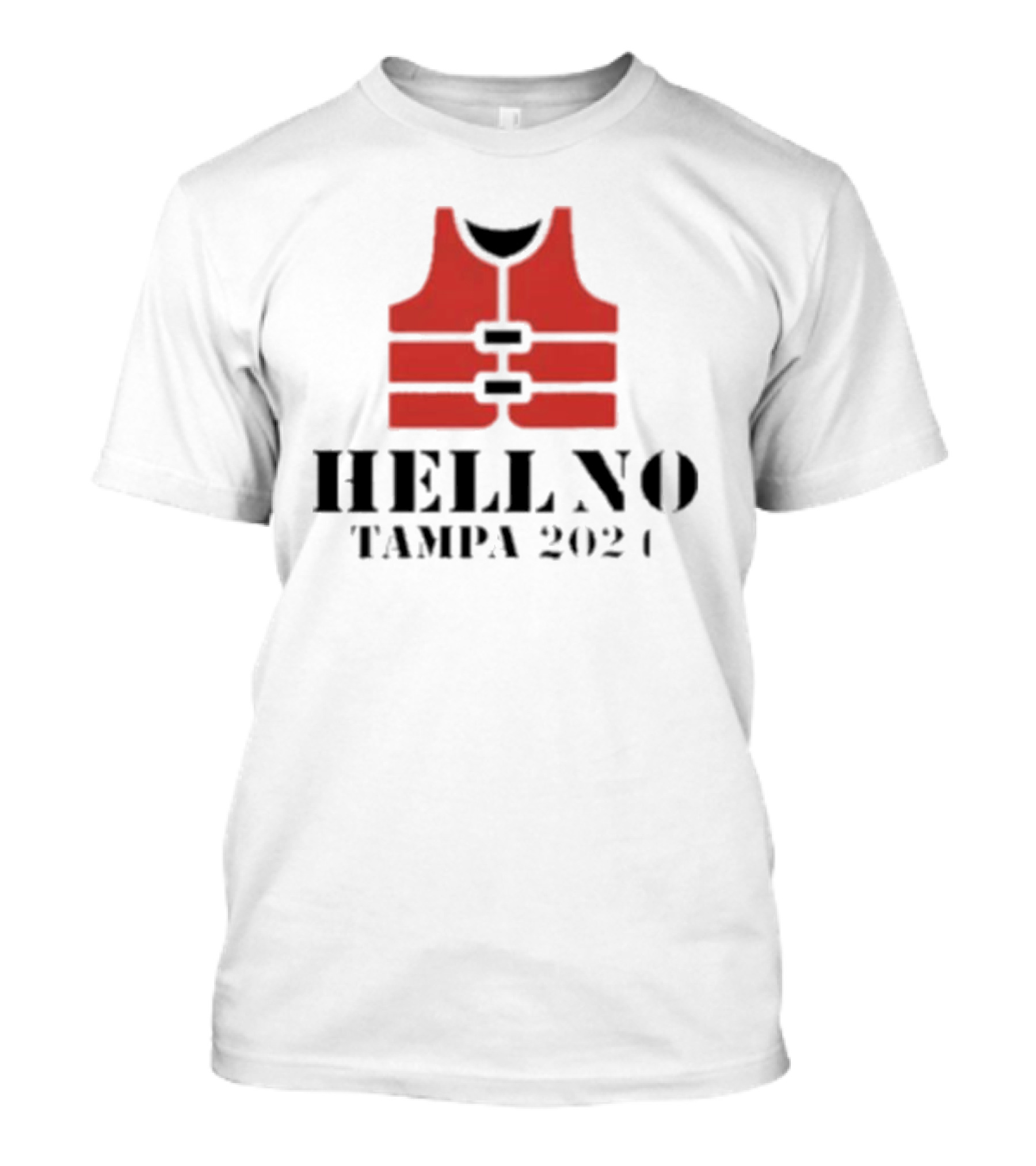 Hell No Tampa 2024 Hurricane Milton Life Vest T-Shirt
