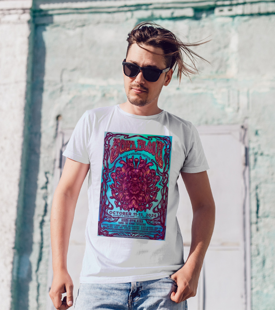 Soul Bloom Music And Wellness Festival At Charles R. Wood Park Lake George NY October 11-13 2024 Featuring Rising Appalachia And Yaima T-Shirt