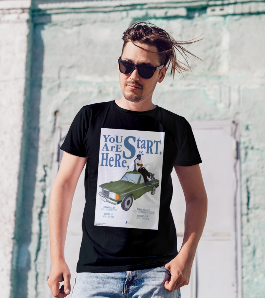 You Are Start Here, Paris France And London UK Oct 25-26 2024 Tour Kaelin Ellis T-Shirt