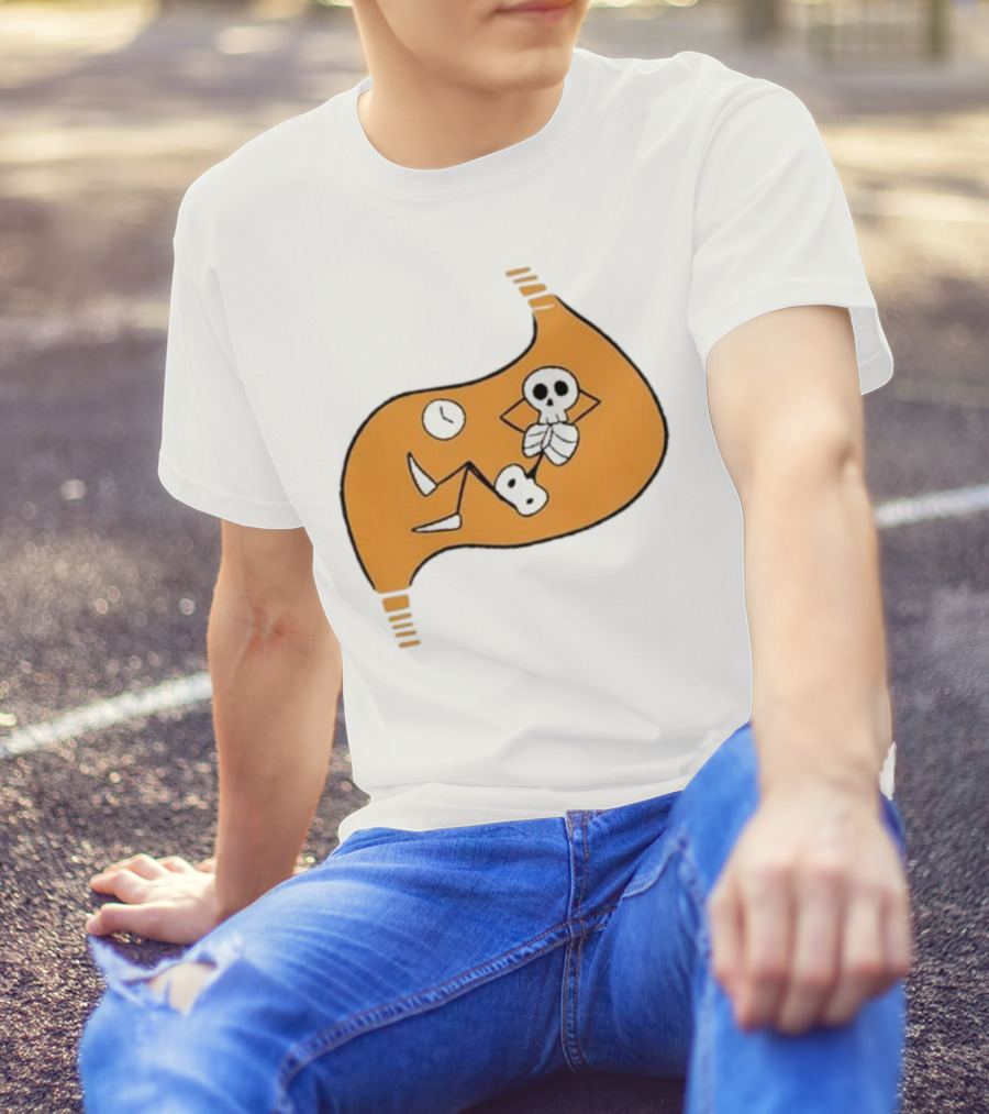 Delicious In Dungeon Meshi Laios Touden Skeleton Relaxing Inside Stomach T-Shirt