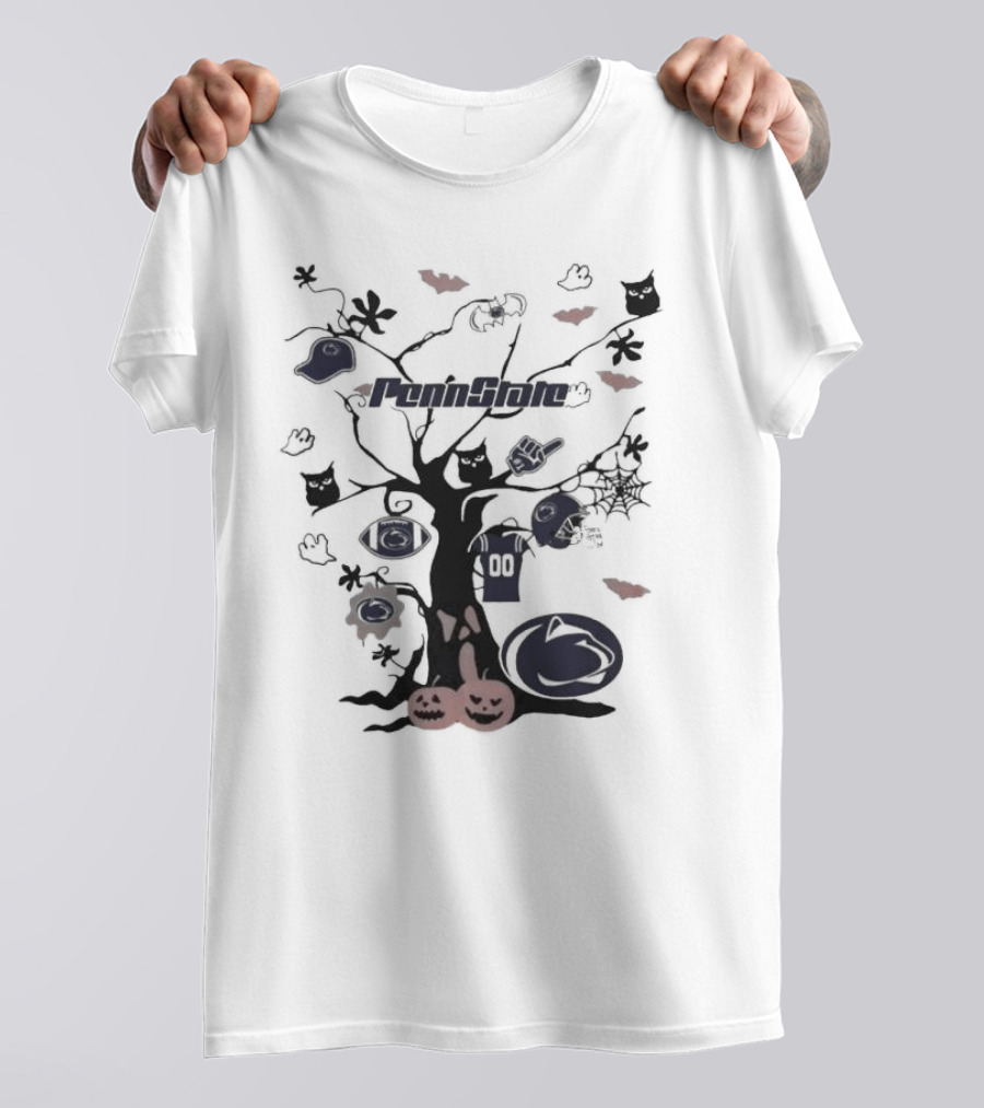 Penn State Nittany Lions Halloween Tree 2024 NCAA Team T-Shirt