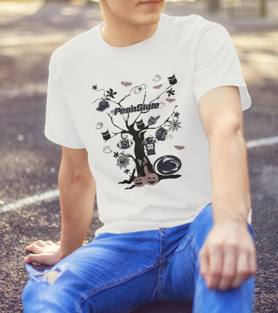 Penn State Nittany Lions Halloween Tree 2024 NCAA Team T-Shirt