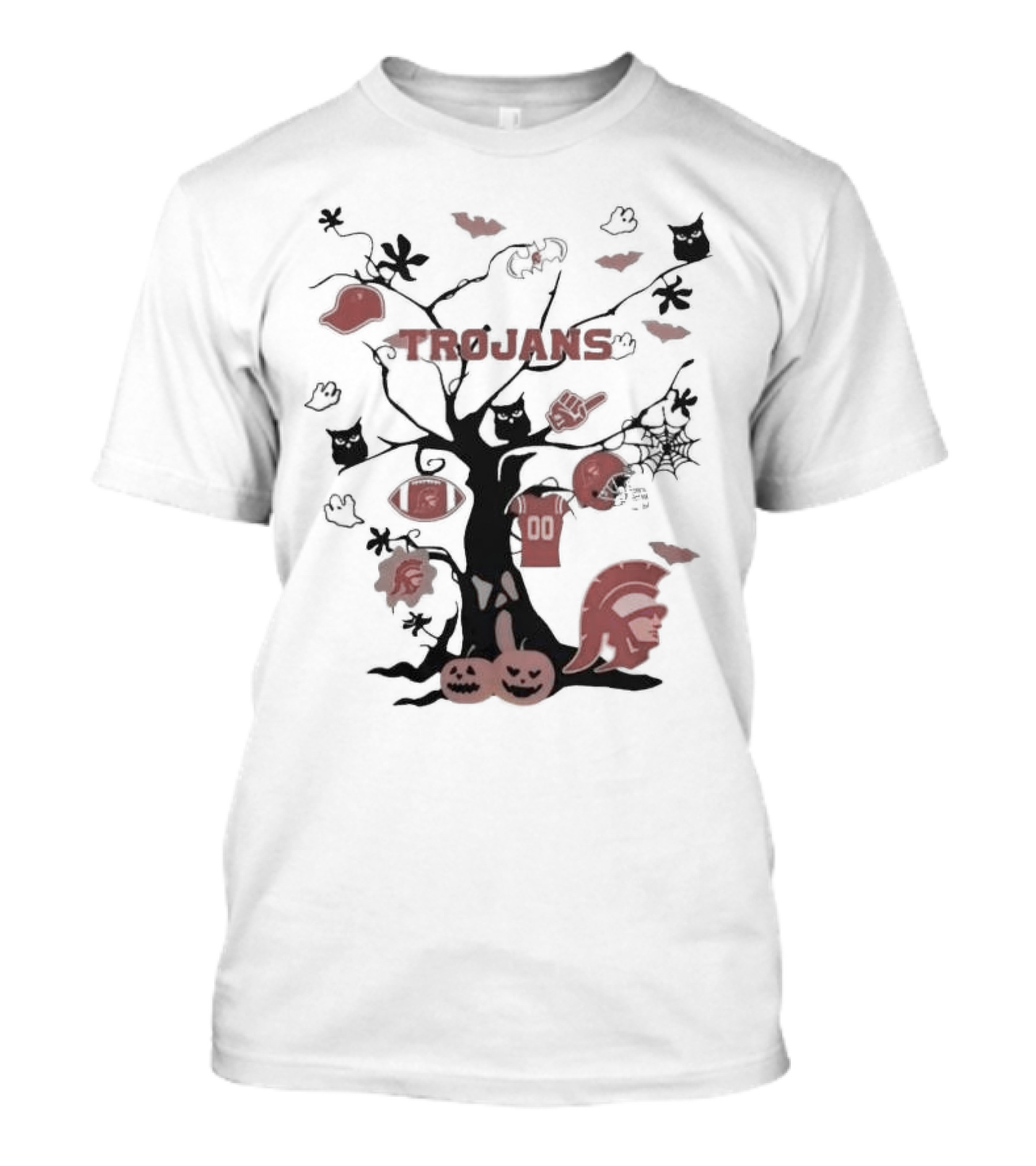 USC Trojans Halloween Tree NCAA Team T-Shirt