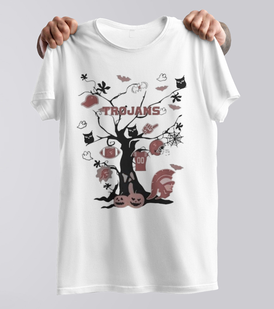 USC Trojans Halloween Tree NCAA Team T-Shirt