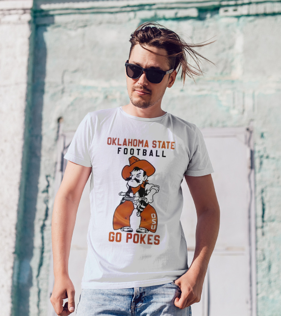 Oklahoma State Football Go Pokes OSU Cowboy T-Shirt