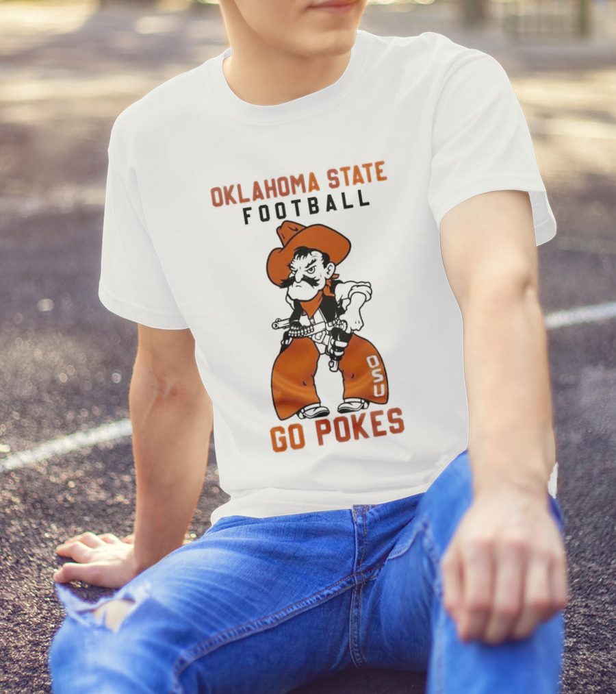Oklahoma State Football Go Pokes OSU Cowboy T-Shirt