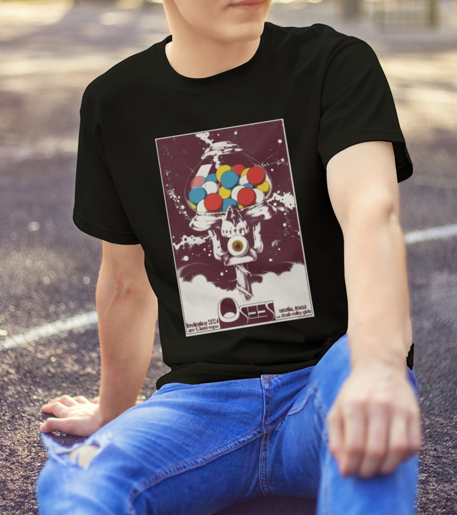 Osees Levitation 2024 At Hotel Vegas Austin November 1 Featuring Seizure NVsE Psychic Grave T-Shirt