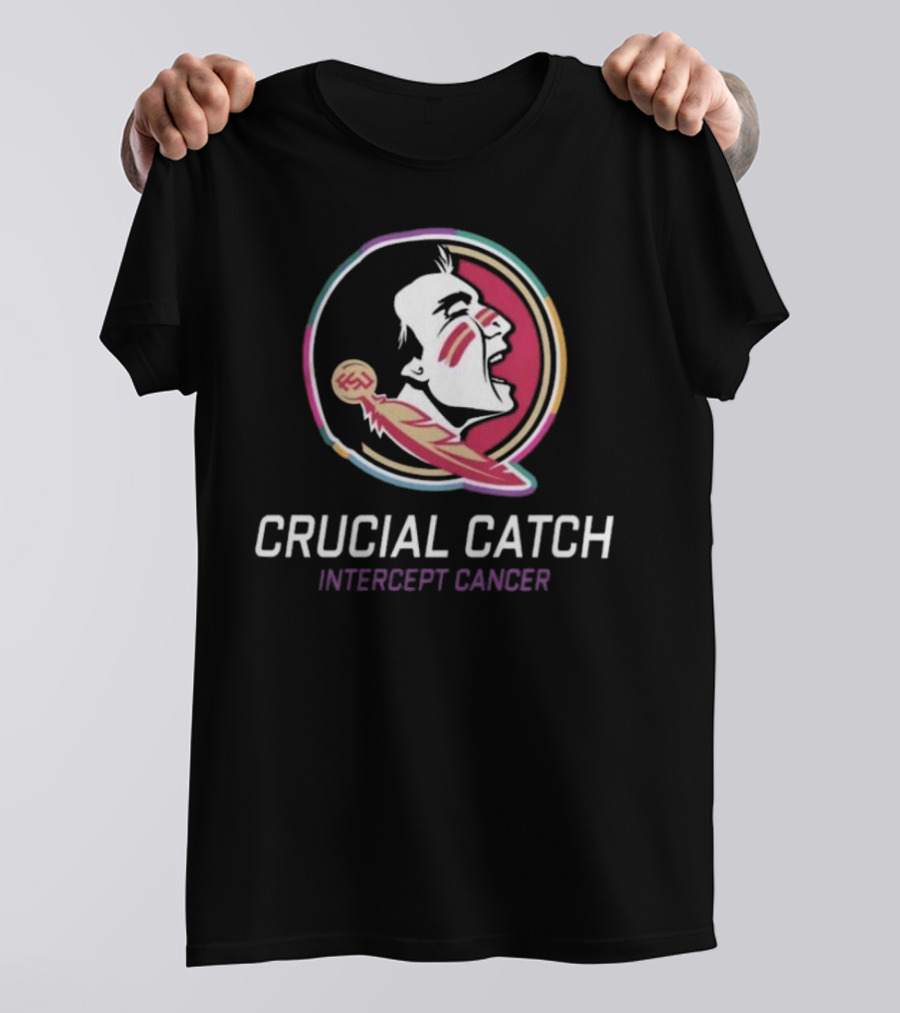 Florida State Seminoles Crucial Catch Intercept Cancer 2024 NCAA T-Shirt
