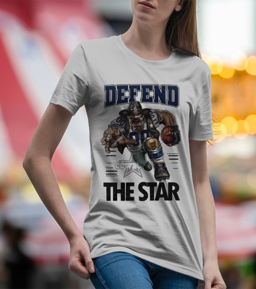 Dallas Cowboys Defend The Star Football Warrior T-Shirt
