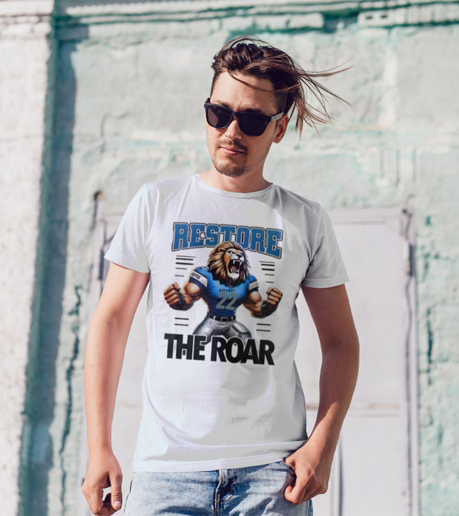 Restore Detroit Lions Pride The Roar T-Shirt