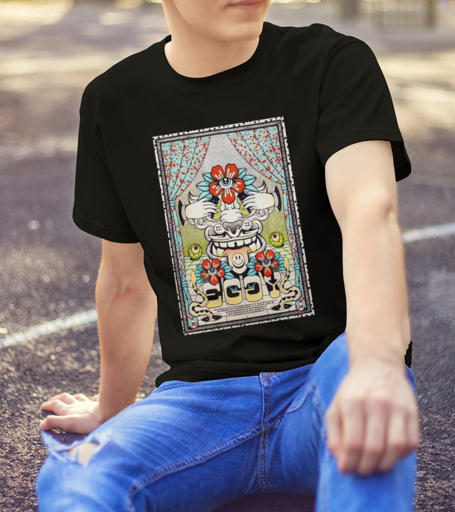 Eggy October 2024 November Tour Colorful Floral Mask T-Shirt