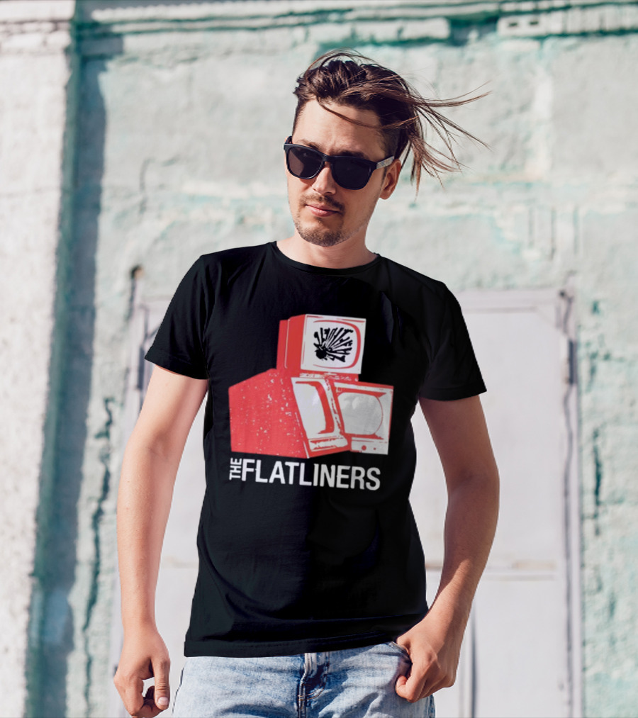 The Flatliners Stacked Static Television Screens T-Shirt
