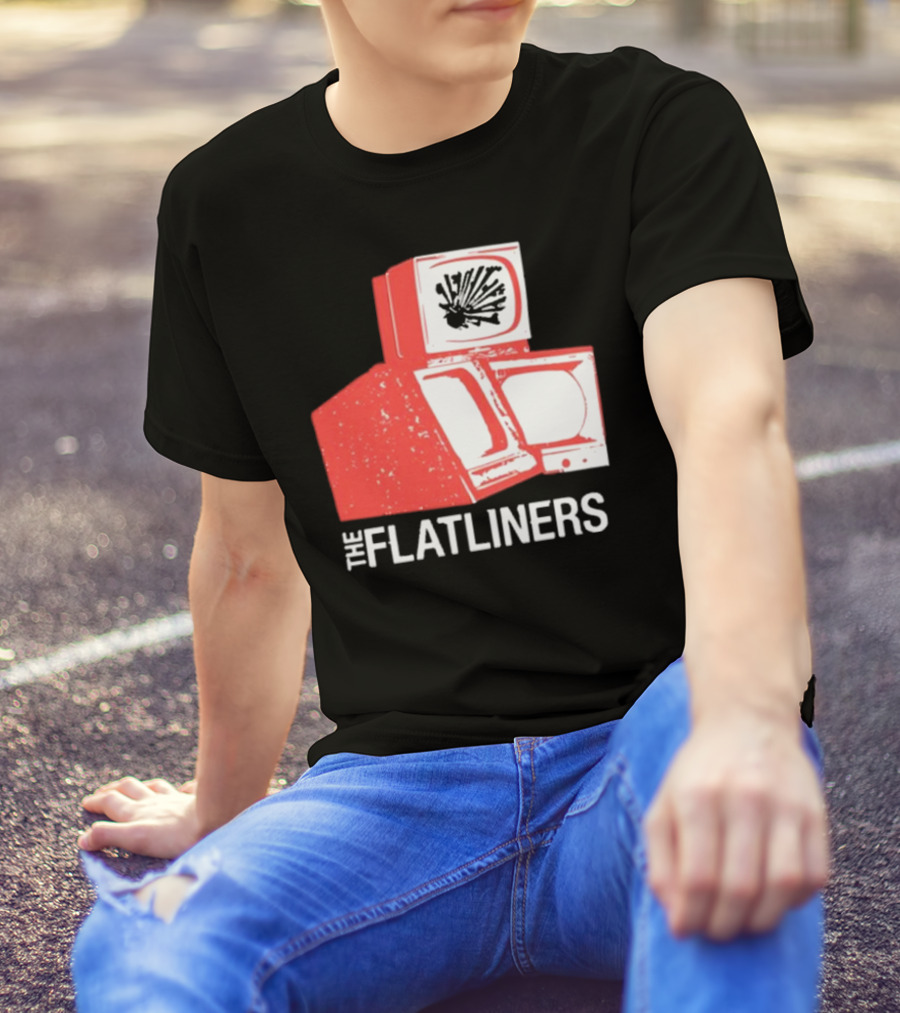 The Flatliners Stacked Static Television Screens T-Shirt