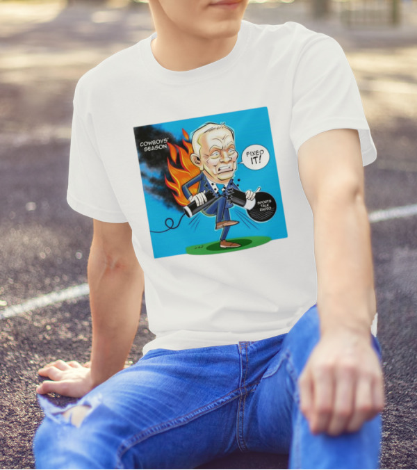 COWBOYS' SEASON FIXED IT SPORTS TALK RADIO CARTOON T-Shirt